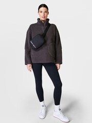 Sweaty Betty Plush teksturirana polplesna jopa z zadrgo - Slika 3 iz 6