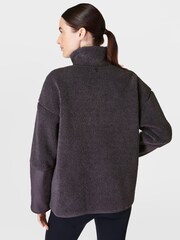 Sweaty Betty Plush teksturirana polplesna jopa z zadrgo - Slika 4 iz 6