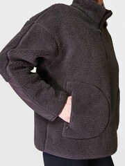 Sweaty Betty Plush teksturirana polplesna jopa z zadrgo - Slika 5 iz 6