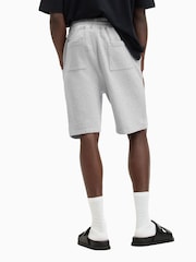 AllSaints Grey 100% Cotton Underground Sweat Shorts - Image 6 of 8