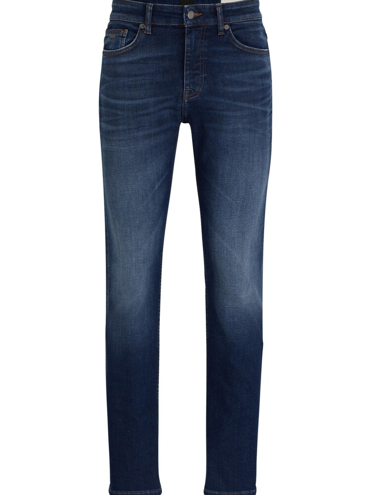 BOSS Dark Blue Tapered Fit Super Stretch Denim Jeans - Image 5 of 5