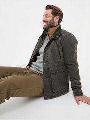 FatFace Broadsands Brown Funnel Neck Jacket - Image 3 of 6