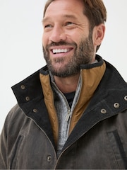 FatFace Broadsands Brown Funnel Neck Jacket - Image 4 of 6