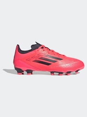 adidas Bright Red Kids F50 League Multi Ground Football Boots - Image 1 of 8