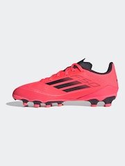 adidas Bright Red Kids F50 League Multi Ground Football Boots - Image 2 of 8