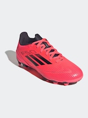 adidas Bright Red Kids F50 League Multi Ground Football Boots - Image 3 of 8