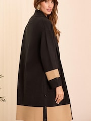 Love & Roses Navy Blue Cosy Cardigan - Image 3 of 4