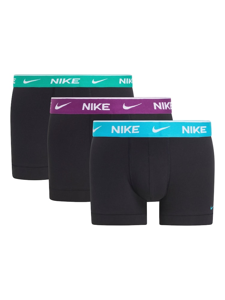 Nike Black/Turquoise Black/Turquoise Boxers 3 Pack - Image 1 of 1