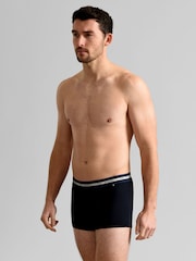 Ted Baker Dark Blue Cotton Trunks 3 Pack - Image 1 of 7
