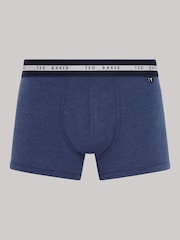 Ted Baker Dark Blue Cotton Trunks 3 Pack - Image 5 of 7