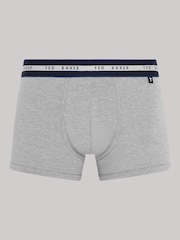 Ted Baker Dark Blue Cotton Trunks 3 Pack - Image 6 of 7
