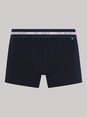 Ted Baker Dark Blue Cotton Trunks 3 Pack - Image 7 of 7