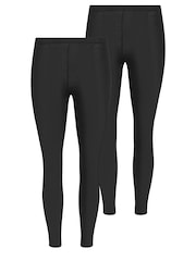 PixieGirl Petite Black Basic Leggings 2 Pack - Image 6 of 7
