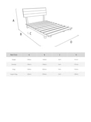 Get Laid Beds Coffee Bean Brown Floating Space Saver Solid Wood Bed - Image 2 of 2