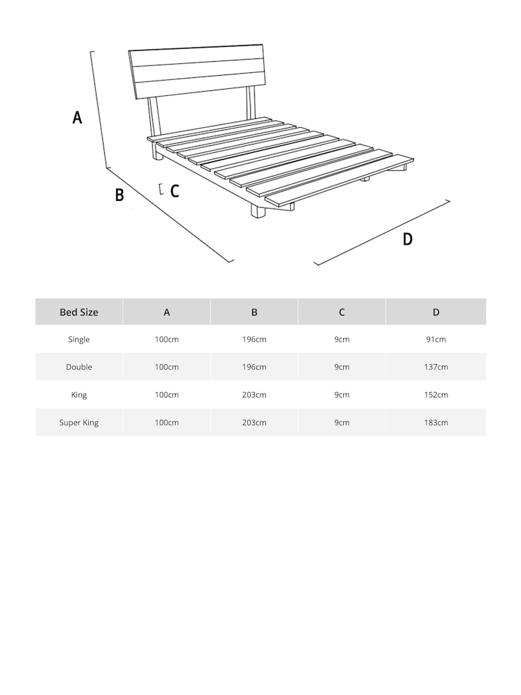 Get Laid Beds Coffee Bean Brown Floating Space Saver Solid Wood Bed - Image 2 of 2
