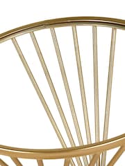 Pacific Glass and Gold Liberty Metal Large Table - Image 6 of 6