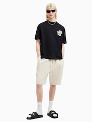 All Saints Black Orlando Short Sleeve Crew Neck T-Shirt - Image 3 of 6