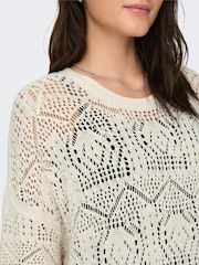 ONLY White Relaxed Fit Crochet Beach Dress - Image 6 of 8