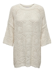 ONLY White Relaxed Fit Crochet Beach Dress - Image 7 of 8