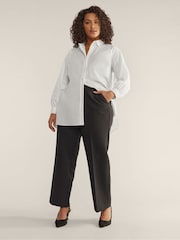 Evans 100% Cotton Poplin Chalk White Demin Shirt - Image 2 of 5