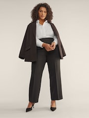 Evans 100% Cotton Poplin Chalk White Demin Shirt - Image 3 of 5