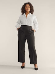 Evans 100% Cotton Poplin Chalk White Demin Shirt - Image 4 of 5