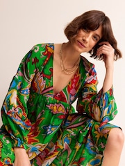 Boden Green Metallic Star Dress - Image 1 of 5