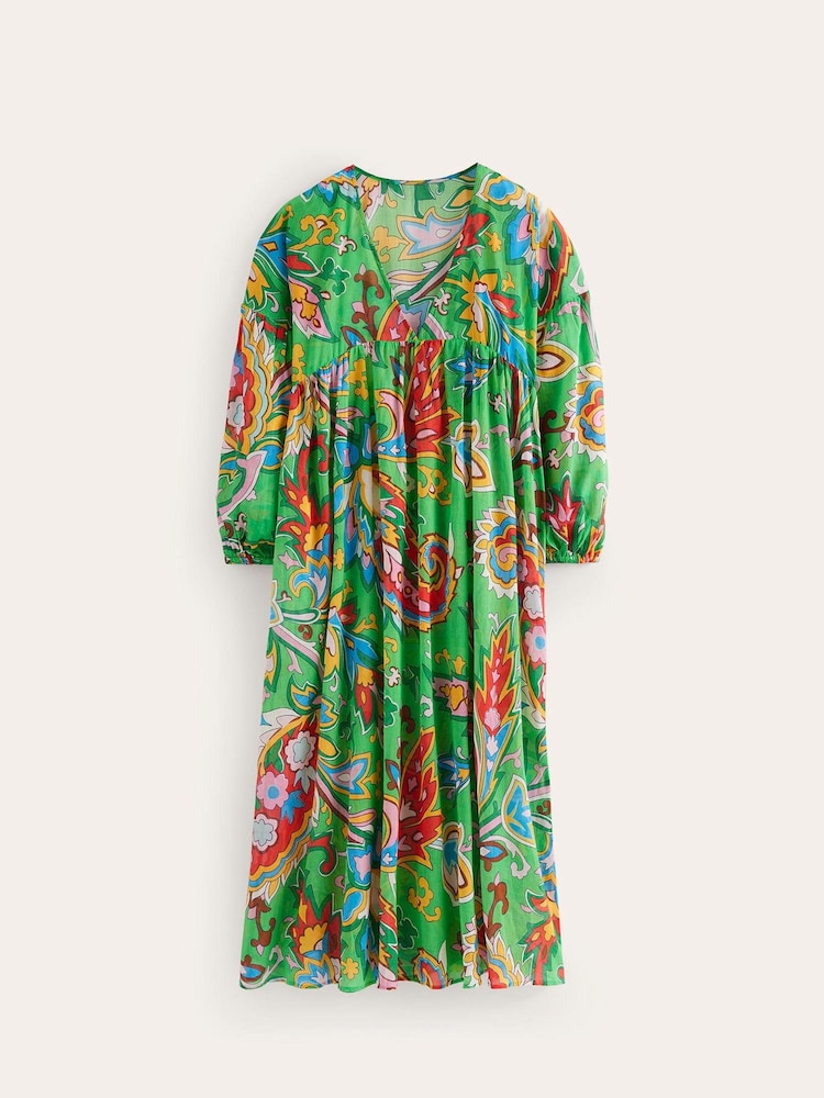 Boden Green Metallic Star Dress - Image 5 of 5