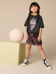 Charcoal Grey Embellished T-Shirt And Sequin Skirt Set (3-16yrs) - Image 1 of 7