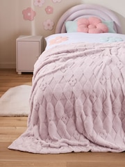 Purple Harlequin Supersoft Fleece Throw Blanket - Image 1 of 3