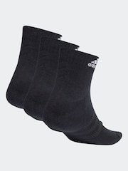 Черный/белый - Набор из 3 пар спортивных носков с мягкой подошвой adidas - Изображение 2 из 4