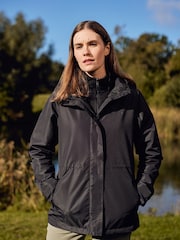 Negro - Chaqueta impermeable 3 en 1 para mujer de Mountain Warehouse - Imagen 2 de 7