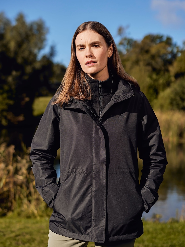Negro - Chaqueta impermeable 3 en 1 para mujer de Mountain Warehouse - Imagen 2 de 7 Negro - Chaqueta impermeable 3 en 1 para mujer de Mountain Warehouse - Imagen 2 de 7
