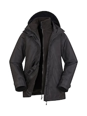 Negro - Chaqueta impermeable 3 en 1 para mujer de Mountain Warehouse - Imagen 3 de 7