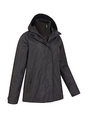 Negro - Chaqueta impermeable 3 en 1 para mujer de Mountain Warehouse - Imagen 4 de 7