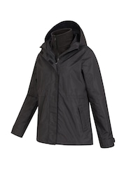 Negro - Chaqueta impermeable 3 en 1 para mujer de Mountain Warehouse - Imagen 6 de 7