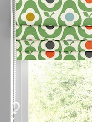 Orla Kiely Green Multi Pear Made to Measure 100% Cotton Roman Blinds - Image 2 of 6