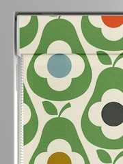 Orla Kiely Green Multi Pear Made to Measure 100% Cotton Roman Blinds - Image 3 of 6