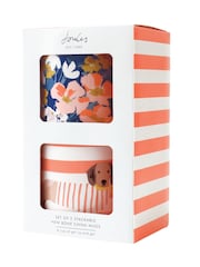 Joules Bright Side 2 Stackable Ceramic Mugs 2 Designs - Image 4 of 4