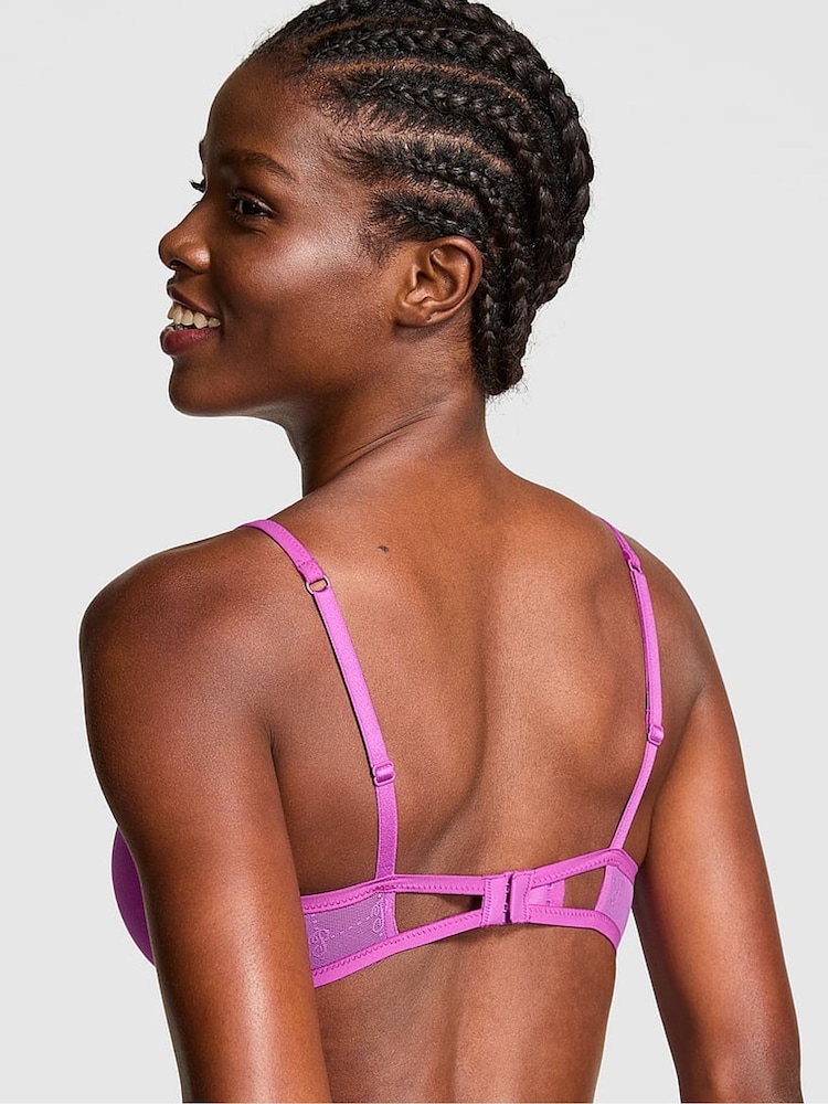 Victoria's Secret PINK Berry Bliss Purple Lightly Lined Demi Bra - Image 2 of 3