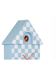 Karlsson Soft Blue Modern Cuckoo Checker ABS Wall Clock - Image 4 of 4