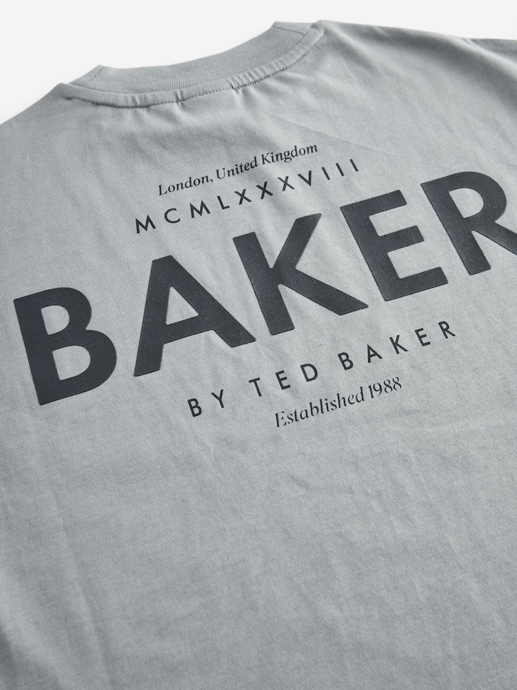 Baker by Ted Baker Oversized 100% Cotton T-Shirt and Sweat Shorts Set - Image 9 of 9