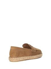 Dune London Brown Barrios Premium Penny Espadrilles - Image 5 of 6
