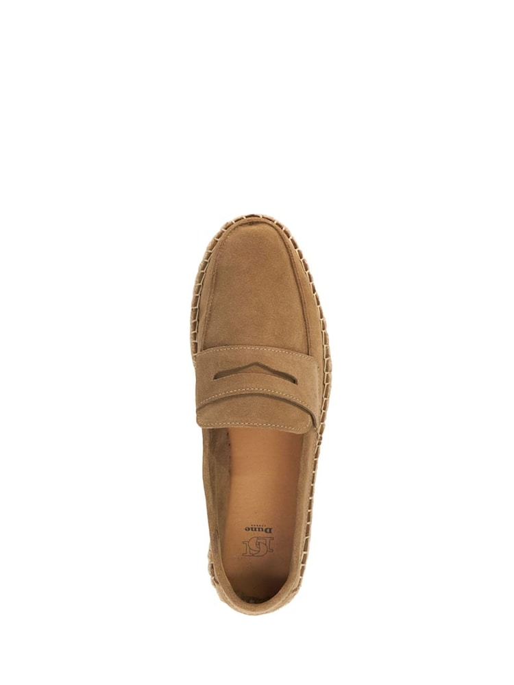 Dune London Brown Barrios Premium Penny Espadrilles - Image 6 of 6