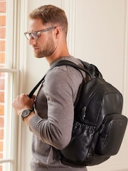 Osprey London The Onyx Leather Black Backpack - Image 1 of 5
