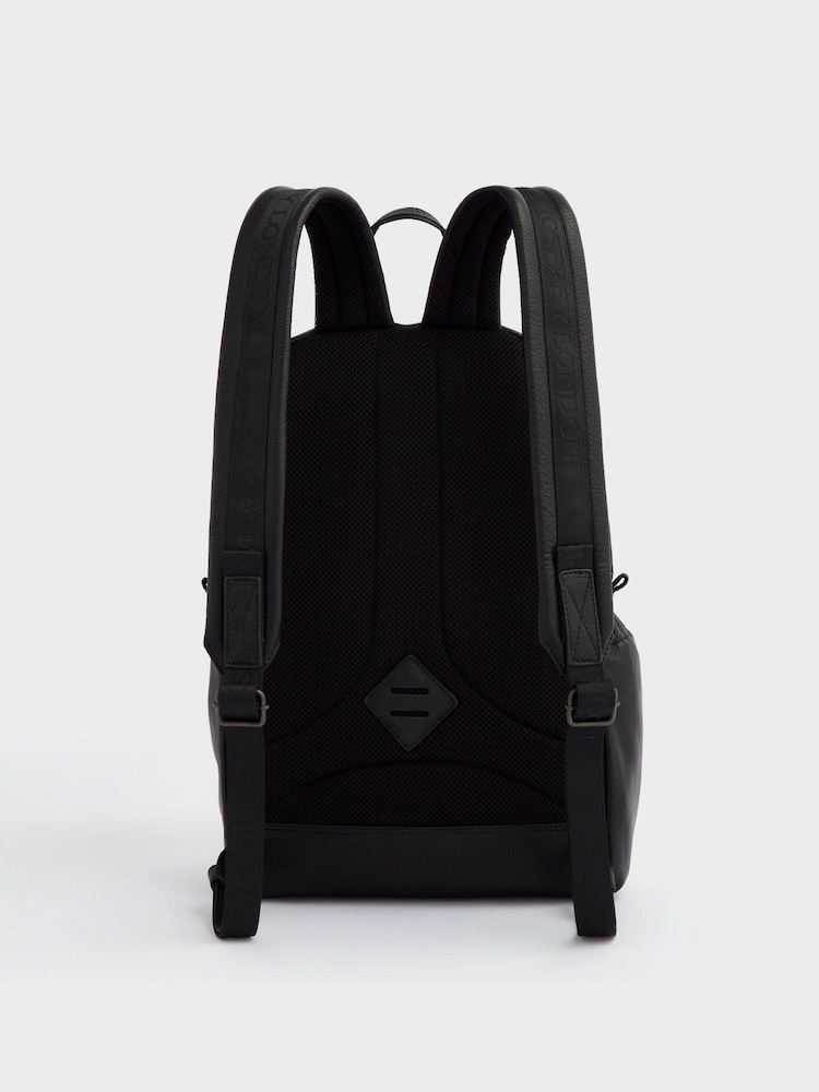 Osprey London The Onyx Leather Black Backpack - Image 5 of 5