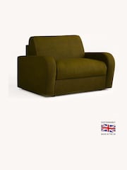 Jay-Be Brushed Twill Hunter Green Brushed Deco Snuggle Sofa Bed - Image 2 of 6
