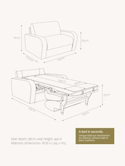 Jay-Be Brushed Twill Hunter Green Brushed Deco Snuggle Sofa Bed - Image 6 of 6