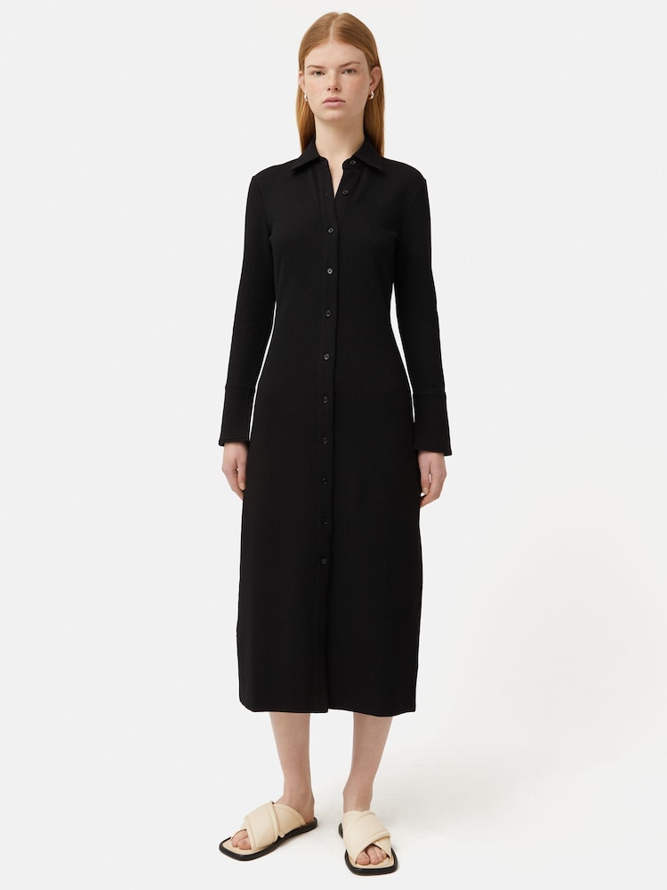 Jigsaw Textured Jersey Shirt Dress - Image 1 of 5