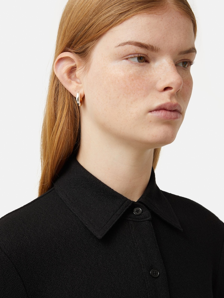 Jigsaw Textured Jersey Shirt Dress - Image 2 of 5
